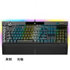 【CORSAIR 海盜船】 K100 RGB (英刻光軸) 電競鍵盤 黑色 PBT鍵帽