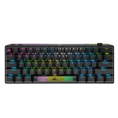 送MM3000-XL+造型悠遊卡【CORSAIR 海盜船】 K70 PRO MINI RGB WIRELESS (英刻銀軸) 無線電競鍵盤 黑色
