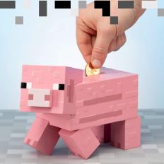 【Paladone UK】Minecraft麥塊 3D粉紅像素化 小豬存錢筒