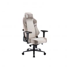 【irocks 艾芮克】 T28 (自行安裝) 抗磨布面電腦椅 灰白色 電競椅 防潑水 耐磨