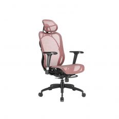 【irocks 艾芮克】 T05 粉色 (自行安裝) 人體工學辦公椅  網椅 電競椅