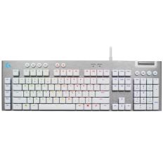 【Logitech 羅技】 G813 RGB (白色茶軸) 機械式 短軸 電競鍵盤 中刻