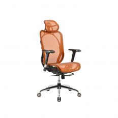 【irocks 艾芮克】 T05 橘色 (自行安裝) 人體工學辦公椅  網椅 電競椅