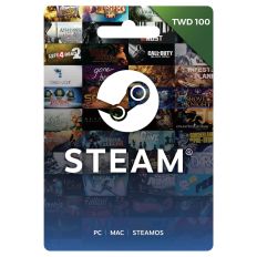 【Steam】數位禮物卡 TWD100