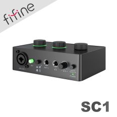 FIFINE SC1 音訊混音器USB直播聲卡