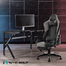 預購 9/20出貨【ArcticWolf】Crotalus響尾蛇賽車型電競椅-灰色
