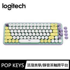 【Logitech 羅技】POP Keys 無線機械式鍵盤-夢幻紫