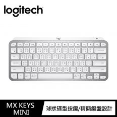 【Logitech 羅技】MX Keys Mini 智能鍵盤 簡約白
