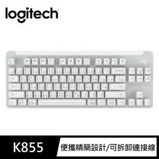 【Logitech 羅技】Signature K855 無線鍵盤 - 白