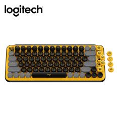 【Logitech 羅技】POP Keys 無線機械式鍵盤-酷玩黃