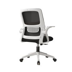 【坐得正】 白框黑網 無頭枕款式 辦公椅 電腦椅 人體工學椅 升降椅 電競椅 旋轉椅(OA255WH)