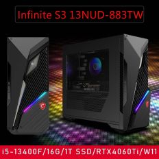 【MSI微星】MSI Infinite S3 13NUD-883TW(i5-13400F/16G/1T SSD/RTX4060Ti-8G VENTUS/W11)