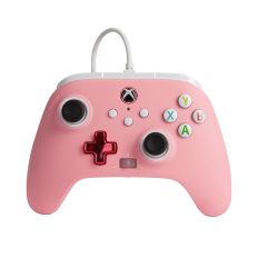 【PowerA】|XBOX 官方授權|增強款有線遊戲手把(1518815-02) - 粉紅色