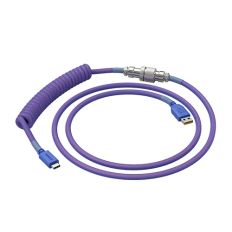 【Glorious】Type-C to USB 傳輸捲線 傳輸線 星空紫