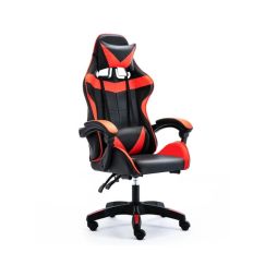 【坐得正】電競椅 無腳墊款式 辦公椅 電腦椅 人體工學椅 升降椅 電競椅(OA730)-黑紅