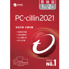 【PC-cillin】雲端版防毒軟體 二年一台防護版