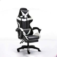 【坐得正】電競椅 有腳墊款式 辦公椅 電腦椅 人體工學椅 升降椅 電競椅(OA730)-黑白