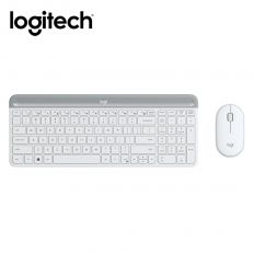 【Logitech 羅技】無線滑鼠鍵盤組 MK470珍珠白