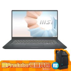 【MSI 微星】Modern 15 A11MU-1028TW 15吋輕薄商務筆電(i5-1155 G7/8G/512G SSD/Win11)-灰色