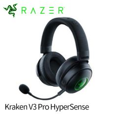 【RAZER 雷蛇】Kraken V3 Pro HyperSense 北海巨妖黑 無線電競耳機麥克風