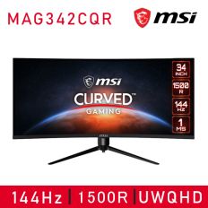 【MSI微星】Optix MAG342CQR 曲面電競螢幕 (34型/3440*1440/21:9/144hz/1ms/VA/HDMI)