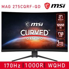 【MSI微星】MAG 275CQRF-QD曲面電競螢幕 (27型/2K/170hz/1ms/VA)