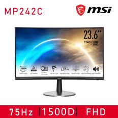 【MSI微星】PRO MP242C 曲面美型螢幕 (24型/FHD/HDMI/喇叭/VA)