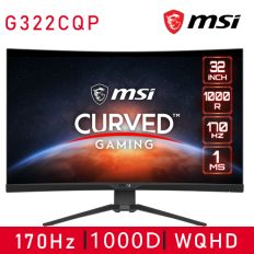 【MSI微星】G322CQP 曲面電競螢幕 (32型/2K/170hz/1ms/VA)
