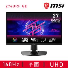 【MSI 微星】 MPG 274URF QD 電競螢幕(0.5ms/Rapid IPS/160Hz/無喇叭/Adaptive-Sync/HDR400)