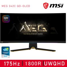 【MSI微星】34型 MEG 342C QD-OLED 1800R 曲面電競螢幕