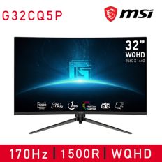【MSI微星】G32CQ5P 曲面 電競螢幕 32型/170Hz/1Ms/WQHD/1500R