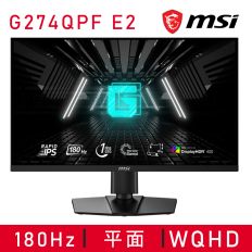 【MSI 微星】G274QPF E2 HDR平面電競螢幕 (27型/2K/180Hz/1ms/IPS/Type-C)
