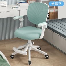 【坐得正】 電腦椅 有腳踏款式 人體工學椅 升降椅 電競椅 旋轉椅(OA560 有腳踏)-藍色