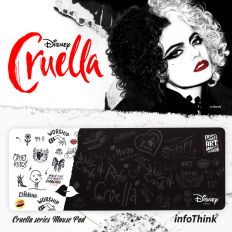 【infoThink】壞美力系列限量版滑鼠墊 - 庫依拉 Cruella