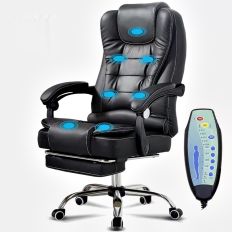 【SIDIS】黑色七點式震動按摩主管椅(多段按摩/雙層加厚/椅背加寬/附擱腳墊)電腦椅/辦公椅/主管椅