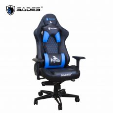 【SADES 賽德斯】PEGASUS 天馬座 真人體工學電競椅 (黑藍)
