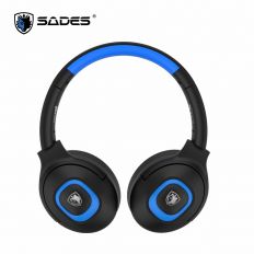 【SADES 賽德斯】SADES Shaman 薩滿耳機麥克風 (黑藍色)