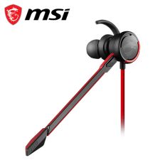 【MSI微星】 GH10 耳塞式耳機 舒適的配戴設計/強大13.5mm單體/3 鍵線控盒/獨立可拆式麥克風/1年保