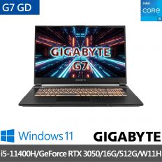 GIGABYTE G7 GD (i5-11400H/RTX3050/144Hz/16G/512G SSD/Win11 Home/FHD/17.3)