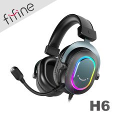 FIFINE H6 7.1聲道RGB USB耳罩式電競耳機