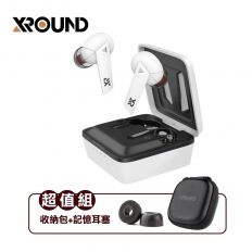 【XROUND】AERO 真無線藍牙耳機白色超值組(XA03-SP)