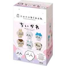 預購品【吉伊卡哇】  6個一組 積木 nanoblock 日本正版 3cm chiikawa (員購)(11月中出貨)