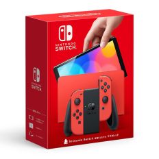 預購品【Switch】Nintendo Switch OLED 主機 - 瑪利歐亮麗紅《台灣公司貨》2023.10.06 上市
