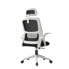 【坐得正】 白框黑網+頭枕 辦公椅 電腦椅 人體工學椅 升降椅 電競椅 旋轉椅(OA255WHP)
