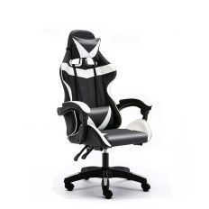 【坐得正】電競椅 無腳墊款式 辦公椅 電腦椅 人體工學椅 升降椅 電競椅(OA730)-黑白