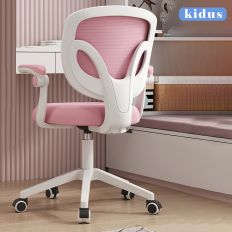 【坐得正】 電腦椅 無腳踏款式 人體工學椅 升降椅 電競椅 旋轉椅(OA560 無腳踏)-粉色