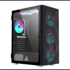 【MONTECH 君主】X3 MESH BLACK 電腦機殼 內含炫彩固光風扇14cm*3+12cm*3 電腦機殼 (黑)