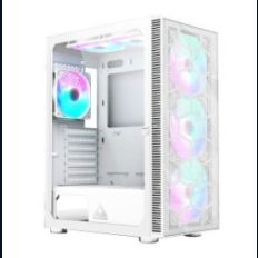 【MONTECH 君主】X3 MESH WHITE 電腦機殼 內含炫彩固光風扇14cm*3+12cm*3 電腦機殼 (白)
